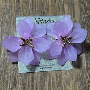 Purple Resin flowers